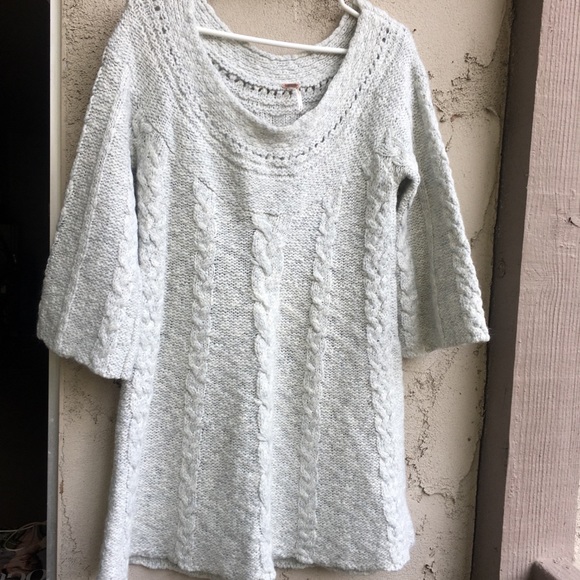 chunky cable knit dress